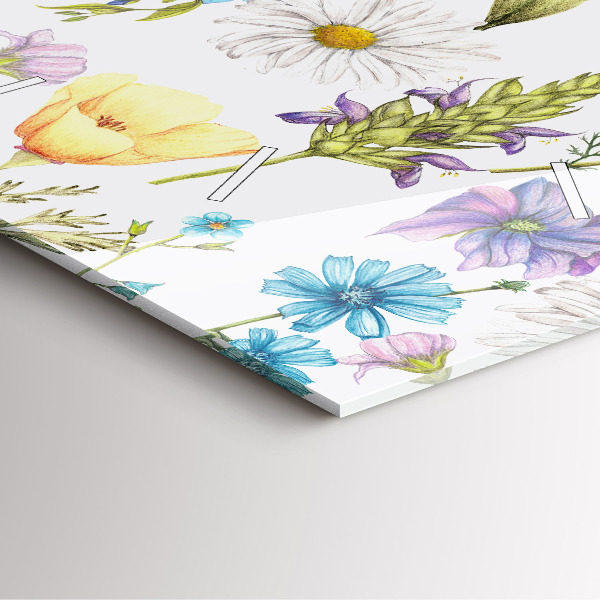 Štvorcové hodiny Aranžovanie kvetov