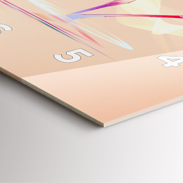 Štvorcové hodiny Ilustrácia plameniaka