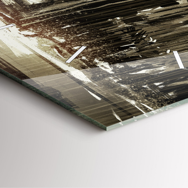 Štvorcové hodiny Žena v daždivej noci