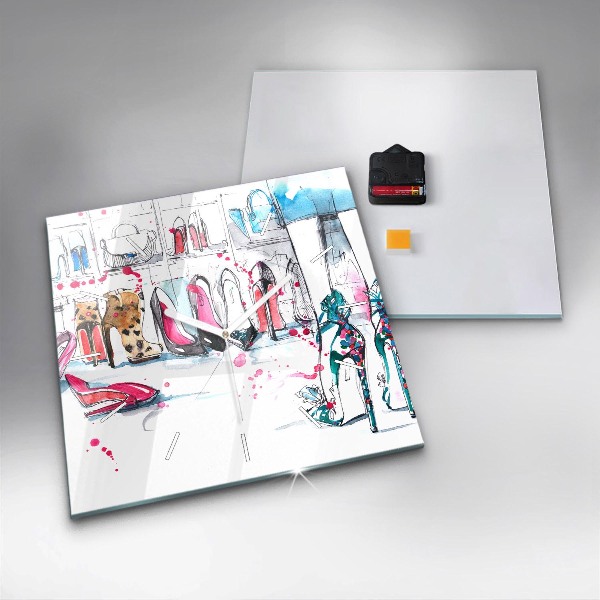 Štvorcové hodiny Prvok ženskosti