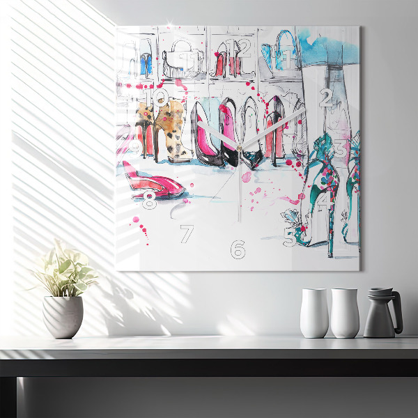 Štvorcové hodiny Prvok ženskosti