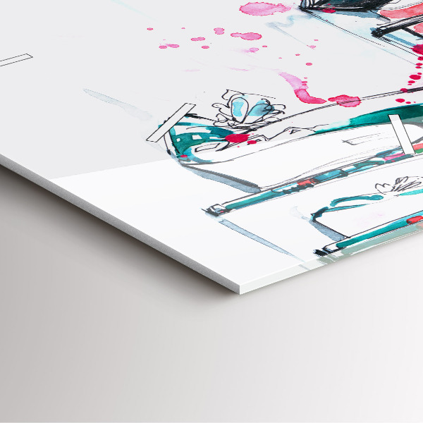 Štvorcové hodiny Prvok ženskosti