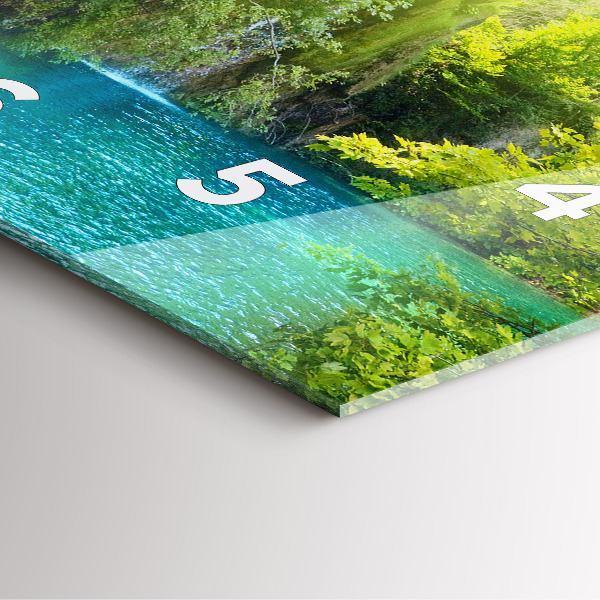 Štvorcové hodiny Lagúnová krajina