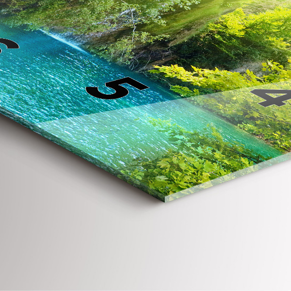 Štvorcové hodiny Lagúnová krajina