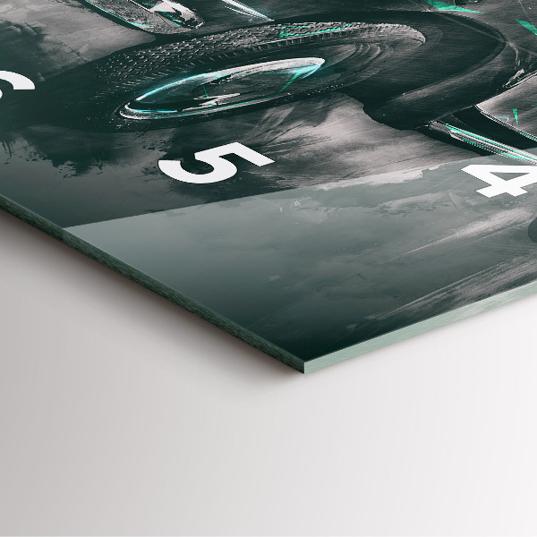 Štvorcové hodiny Staroškolské auto