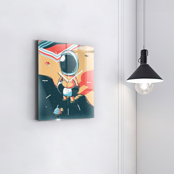 Štvorcové hodiny Detská predstavivosť