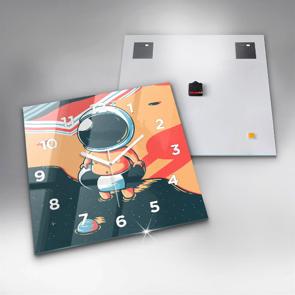 Štvorcové hodiny Detská predstavivosť