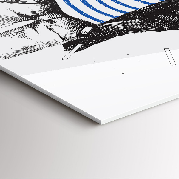 Štvorcové hodiny Pes v ľudskom tele