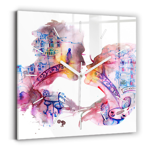 Štvorcové hodiny Dve telá jedna duša