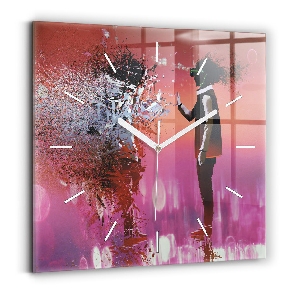 Štvorcové hodiny Kyberpriestor