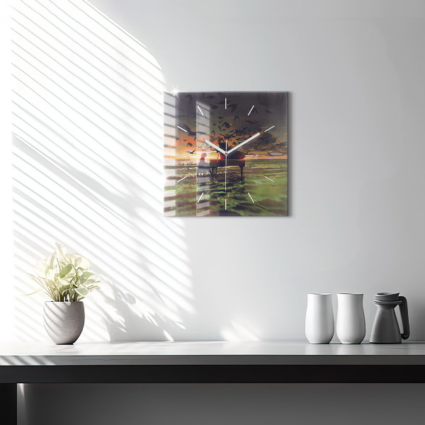 Štvorcové hodiny Koncert na pláži