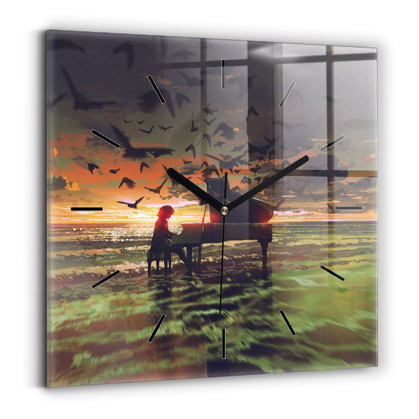 Štvorcové hodiny Koncert na pláži