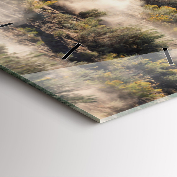 Štvorcové hodiny Stádo ponáhľajúcich sa koní