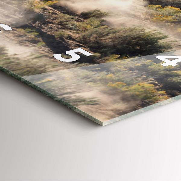 Štvorcové hodiny Stádo ponáhľajúcich sa koní