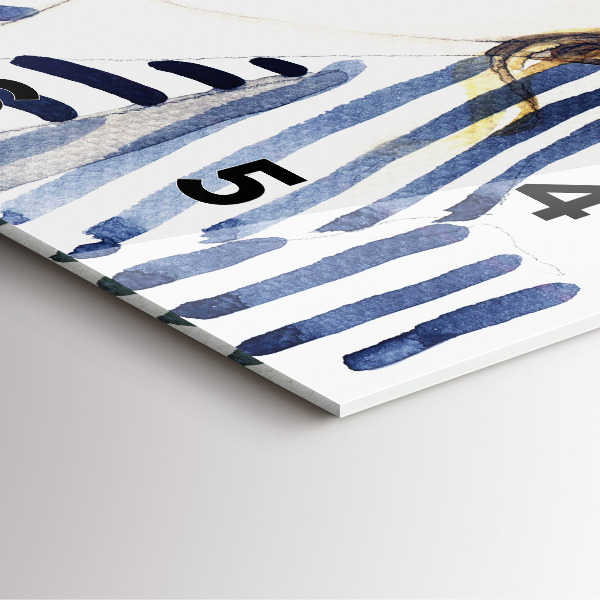 Štvorcové hodiny Tvár s okuliarmi a klobúkom