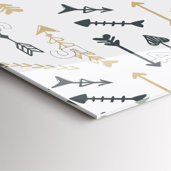 Štvorcové hodiny Geometrický bedrový vzor