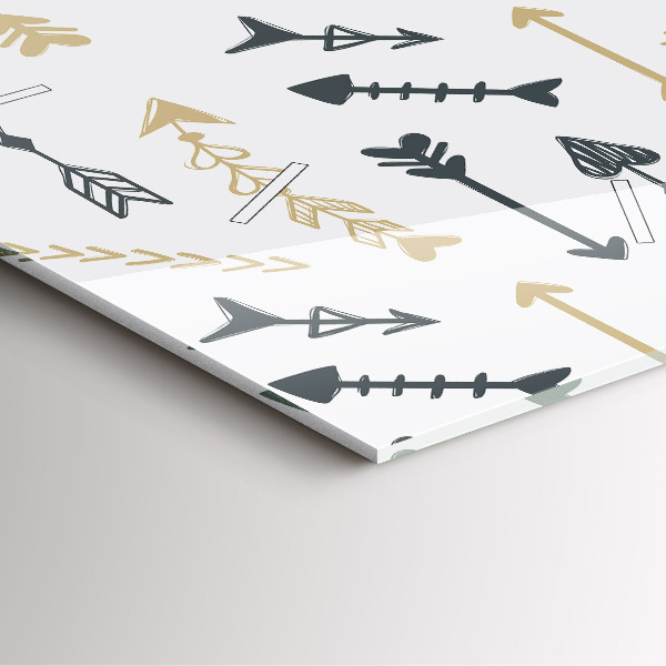 Štvorcové hodiny Geometrický bedrový vzor