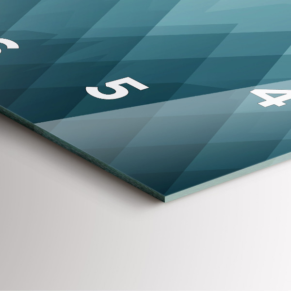 Štvorcové hodiny Geometrické postavy