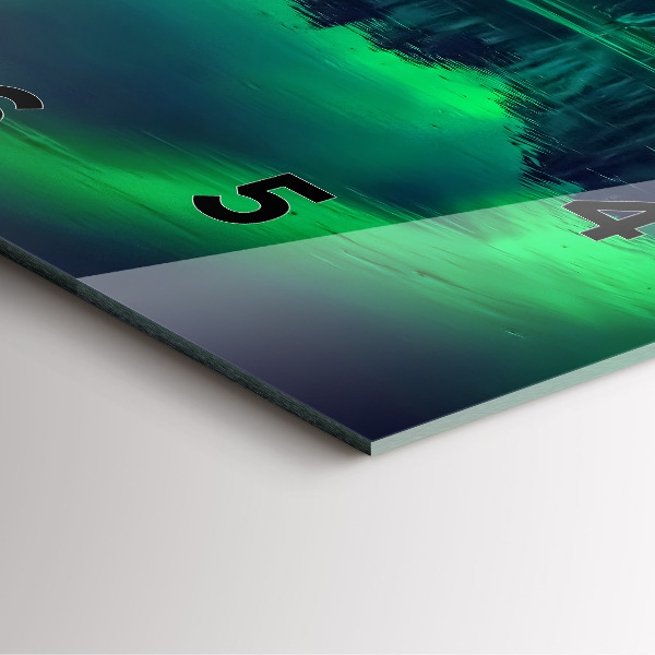 Štvorcové hodiny Polárna žiara