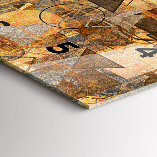 Štvorcové hodiny Geometrické tvary