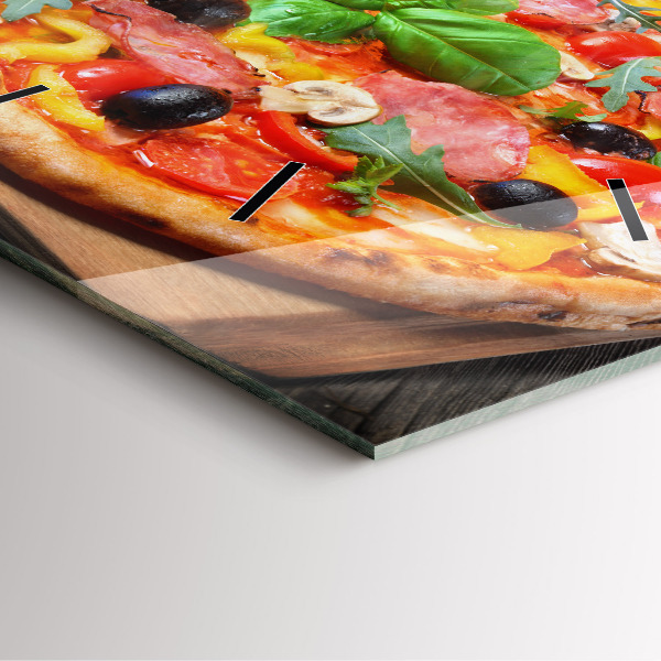 Štvorcové hodiny Kulinárske srdce Talianska