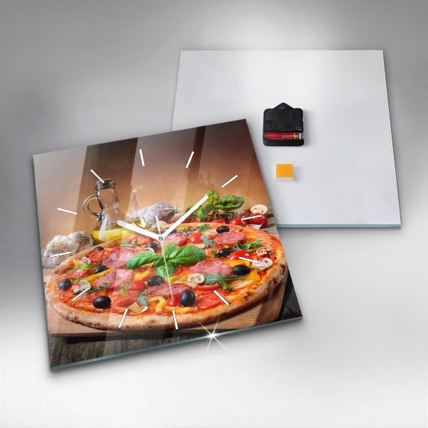 Štvorcové hodiny Kulinárske srdce Talianska