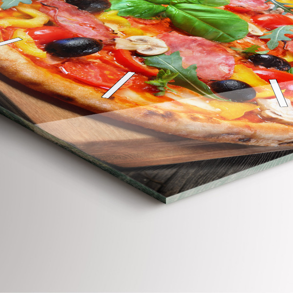 Štvorcové hodiny Kulinárske srdce Talianska