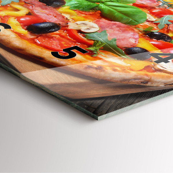 Štvorcové hodiny Kulinárske srdce Talianska