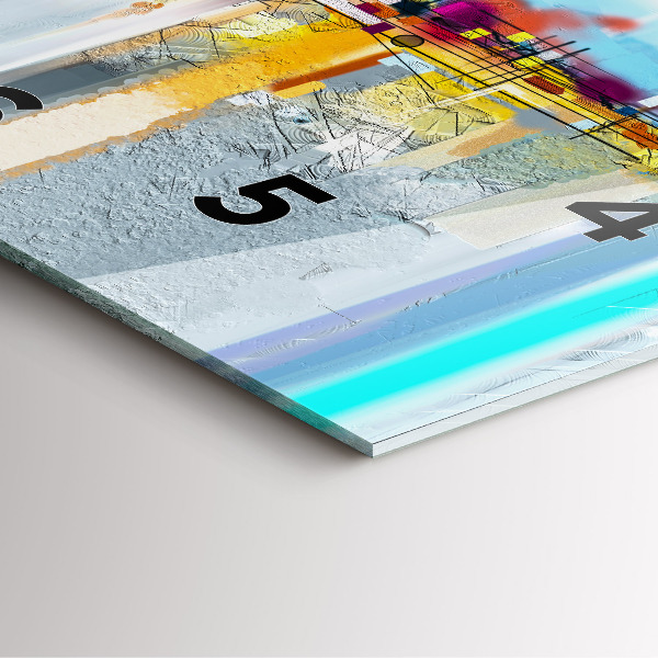 Štvorcové hodiny Abstraktná ropná krajina