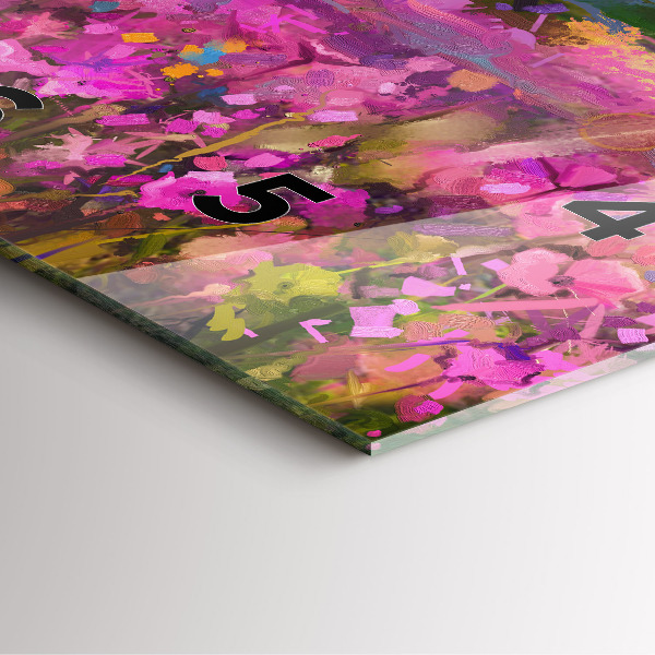 Štvorcové hodiny Lúka pri západe slnka