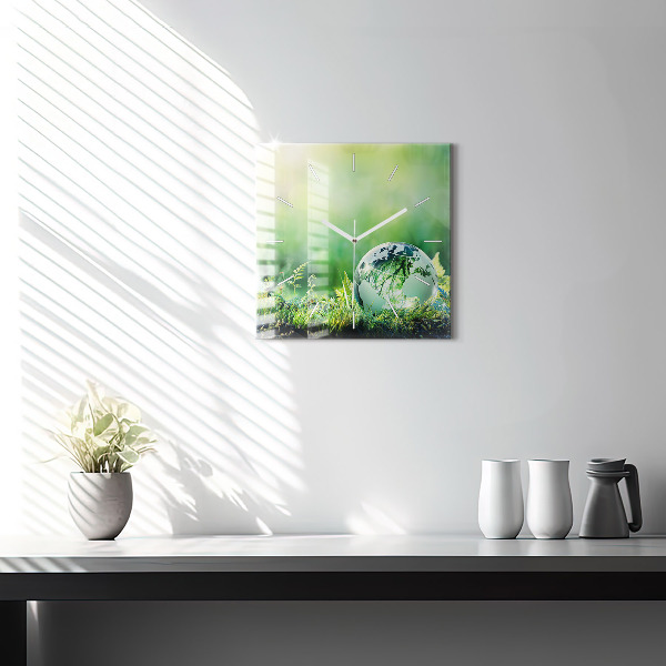 Štvorcové hodiny Globe