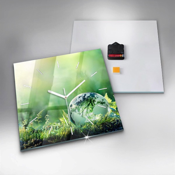 Štvorcové hodiny Globe