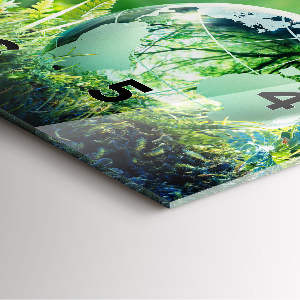 Štvorcové hodiny Globe