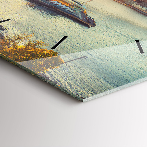 Štvorcové hodiny New York Manhattan