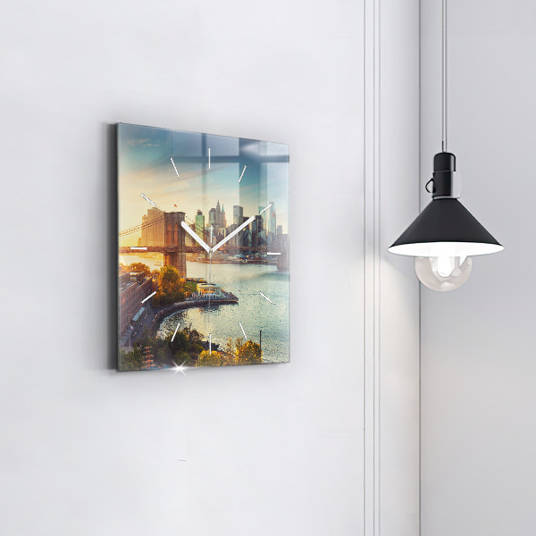 Štvorcové hodiny New York Manhattan