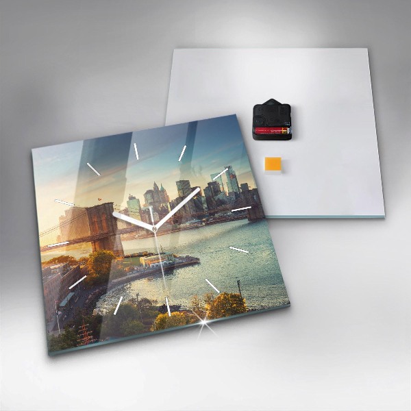 Štvorcové hodiny New York Manhattan