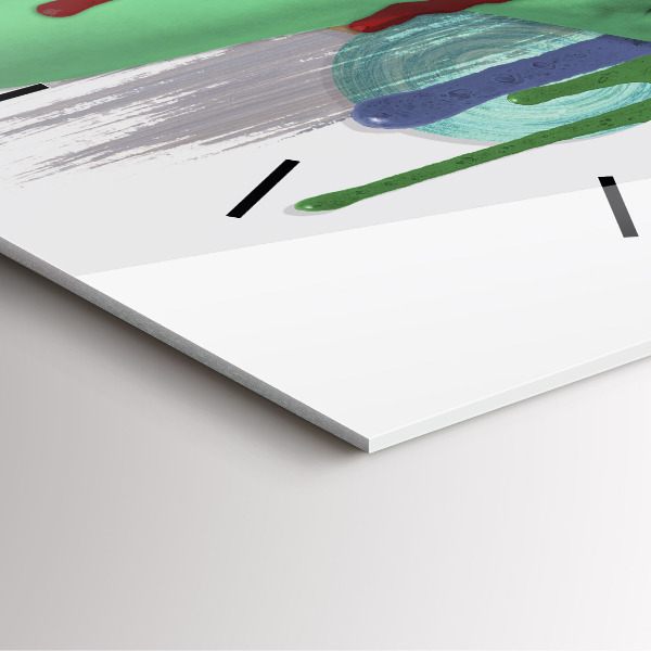 Štvorcové hodiny Surrealistická koláž