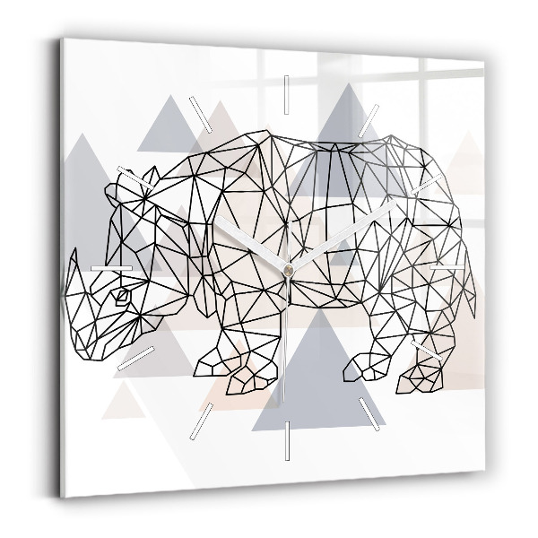 Štvorcové hodiny Geometrický vzor