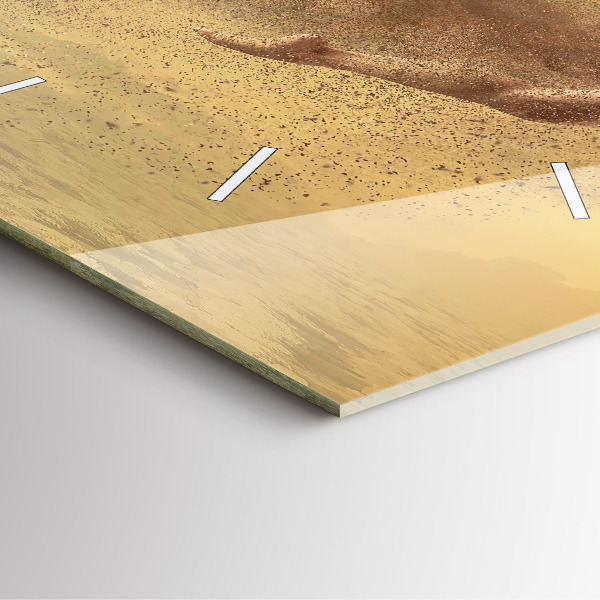 Štvorcové hodiny Žena v postave