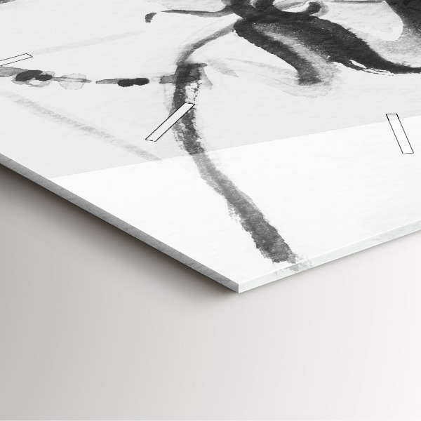 Štvorcové hodiny Módna žena