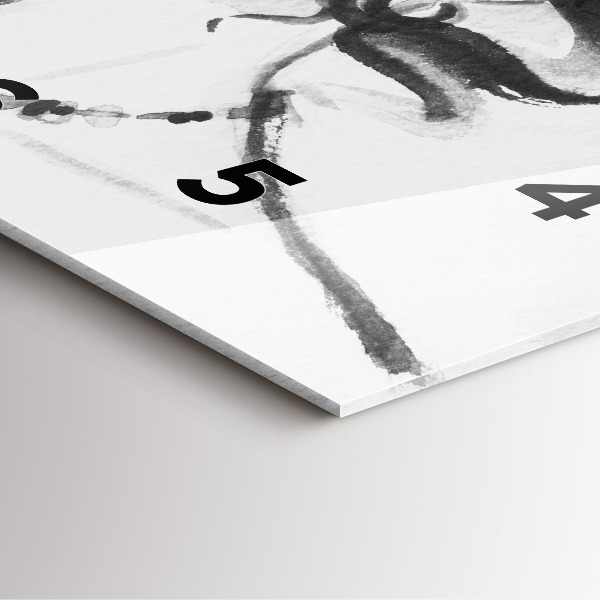 Štvorcové hodiny Módna žena