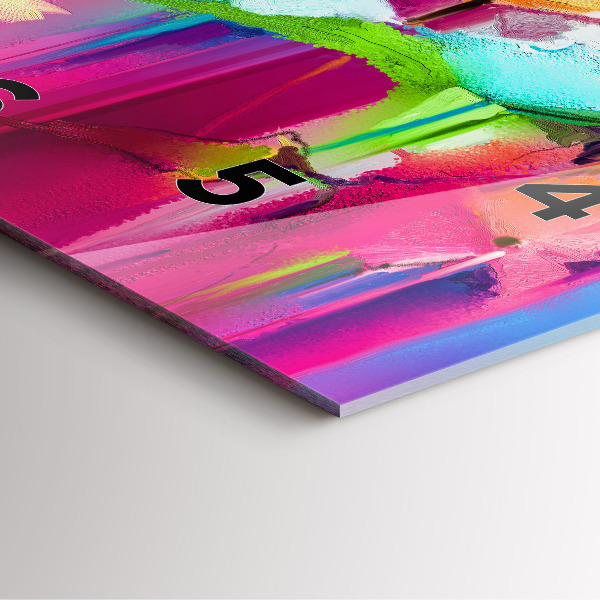 Štvorcové hodiny Abstraktné kvety