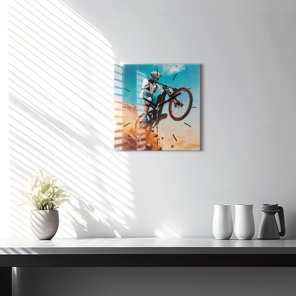 Štvorcové hodiny Kaskadér a adrenalín