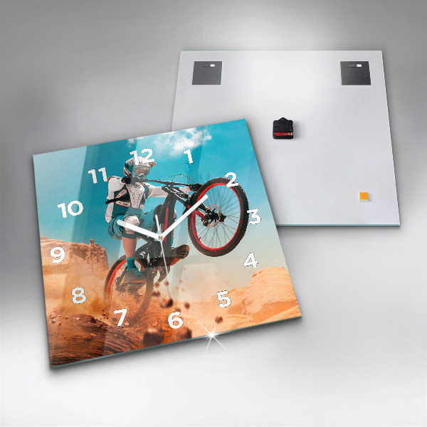 Štvorcové hodiny Kaskadér a adrenalín