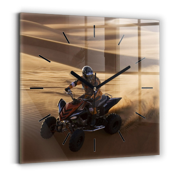 Štvorcové hodiny Štvorkolka v púšti