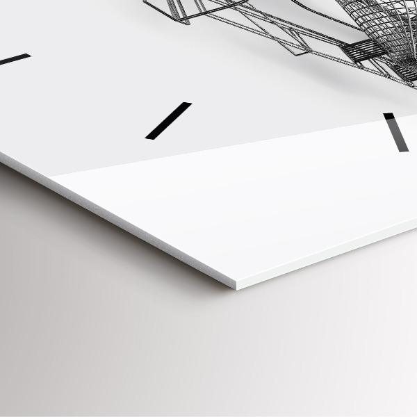 Štvorcové hodiny Dizajn auta F1