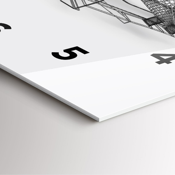 Štvorcové hodiny Dizajn auta F1