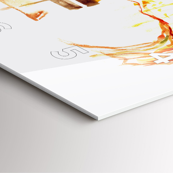 Štvorcové hodiny Jesenná Krajina