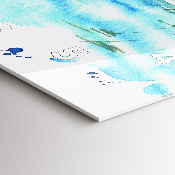 Štvorcové hodiny Obrázok pustého ostrova