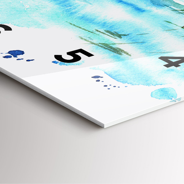 Štvorcové hodiny Obrázok pustého ostrova